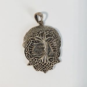 Sterling silver Celtic knot tree of life pendant